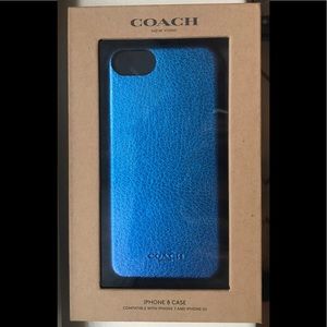 COACH iPhone 8 Case Hologram Blue